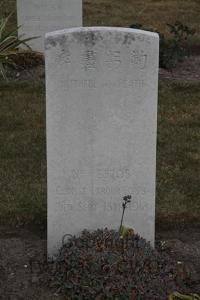 Les Baraques Military Cemetery Sangatte - Wang Kuang Hsueh, 